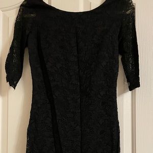 Banana Republic black lace dress